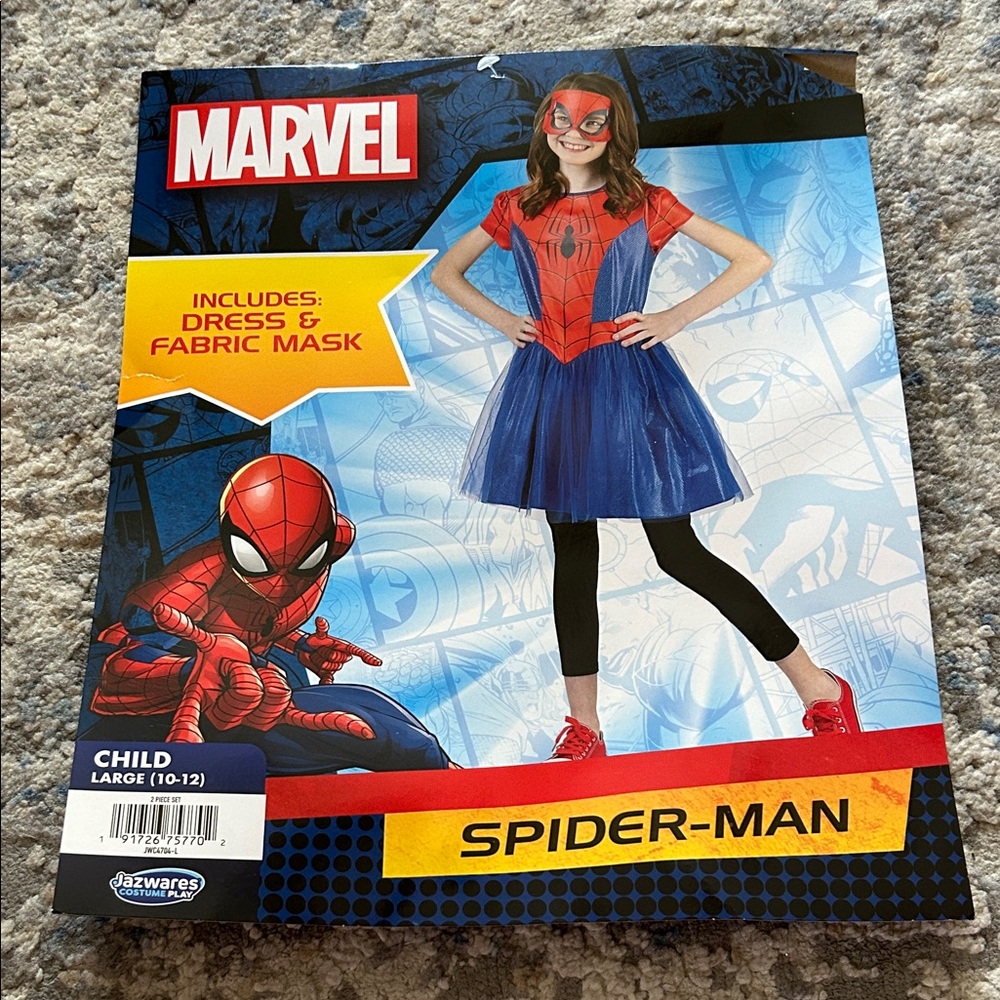 Marvel Spider-Man Kids Costume - Red and Blue Dress with Mask